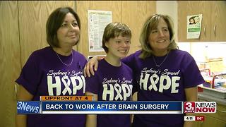 Woman,22, back to work after back to back brain surgeries