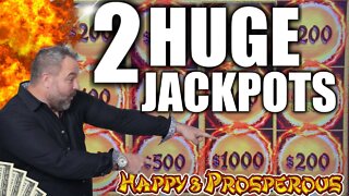 $75/BET INSANE PROFIT on Dragon Link Happy & Prosperous! 2 HUGE JACKPOTS! High Limit Slot Play