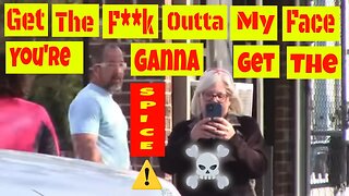 🔴🔵Get the F**k outta my face! You've gonna get the spice!🔵🔴1st amendment audit fail🔵🔴