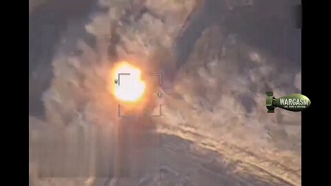 M-109 self propelled gun hit with Lancet kamikaze drone