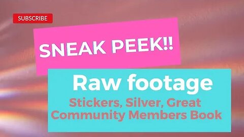 😱 NO edit video! Sneak Peek Book of the Great Community 🤗🤍 #silver #havefun #sticker