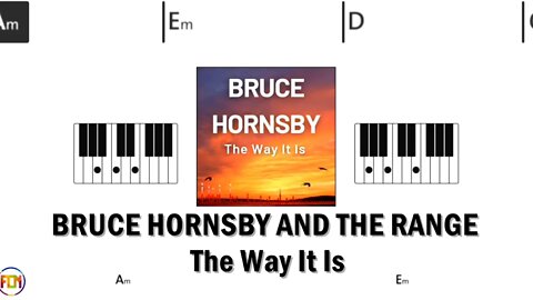 BRUCE HORNSBY AND THE RANGE The Way It Is FCN PIANO CHORDS & LYRICS