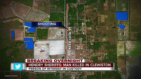 One person reported injured in Clewiston shooting