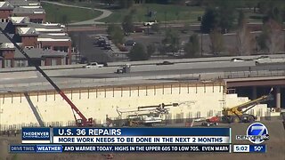 What's next for the US 36 repair project?