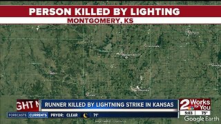 Runner killed by lightning strike in Kansas
