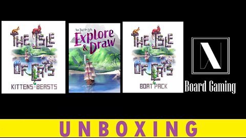 The Isle of Cats Kickstarter - Explore & Draw, Kittens & Beasts, and Boat Pack Unboxing