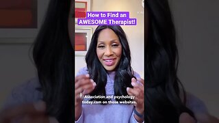 How to Find an AWESOME THERAPIST! ❤️ #shorts