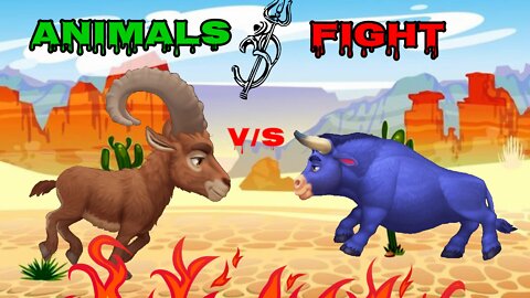 animal fight 🐅🐘🦏🦍🐂🐖, Gorilla, elephant, buffalo, tiger, pig, monkey and donkey fight video