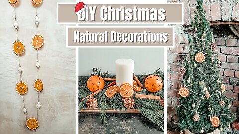 DIY Natural Christmas Decorations | Scandinavian Inspired Christmas Decor | Eco-friendly Decor