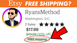 Etsy FREE SHIPPING Tutorial (2021) | Boost Your Organic Search Rank!