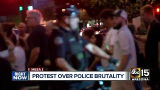 Protest held over Mesa police brutality investigations