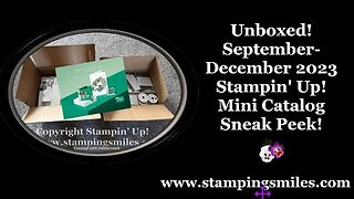 Unboxed! September December 2023 Stampin' Up! Mini Catalog Sneak Peek