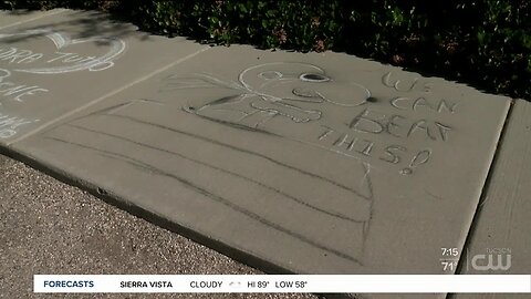 Chalk art outside Nonna Maria's inspires Southern Arizona and beyond