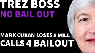Yellen: No bailout for Silicon Valley, Billionaire Mark Cuban upset he lost 8 million dollars
