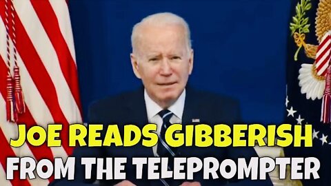 Biden Reads GIBBERISH on the Teleprompter - Joe Fought the Teleprompter, & the Teleprompter Won