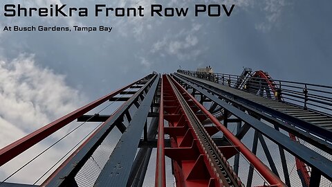 Front Row POV of SHEIKRA at Busch Gardens, Tampa Bay, Florida, USA