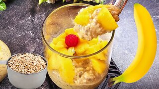 Do you have oats and banana? Make this easy weight loss recipe in 3 minutes!😍