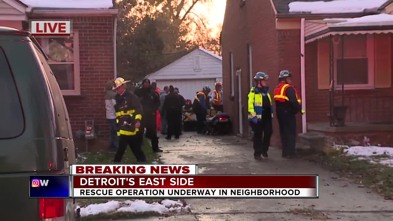 Rescue operation underway on Detroit's east side