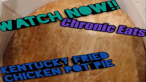 Kentucky Fried Chicken pot pie review 🇺🇸🐔🥧