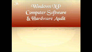 Windows XP - Computer Software & Hardware Audit Programs