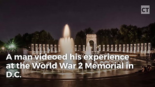 Tourists Laugh And Swim In Ww2 Memorial