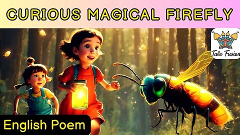 Curious Magical Firefly | Glowing Night Adventures | Nursery Rhymes & Kids Song | #kids #poem