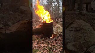 Lighting Up The Burn Barrel. #trending #shorts #burn #fire #firepot #video #viral #viralvideo