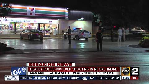 Deadly police-involved shooting at 7/11 in NE Baltimore