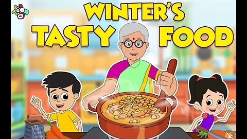 Winter Tasty Food _ Animated Stories _ English Cartoon _ Moral Stories _ PunToon Kids