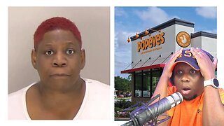 Popeyes customer GOES NUTS and RAMS her SUV into the restaurant over missing BISCUITS!