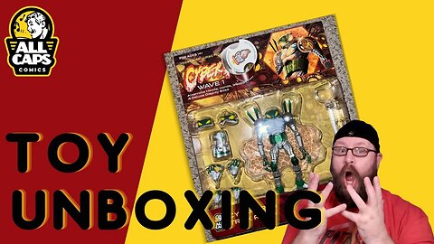 All Caps Comics delivers! #cyberfrog toy left in the package unboxing