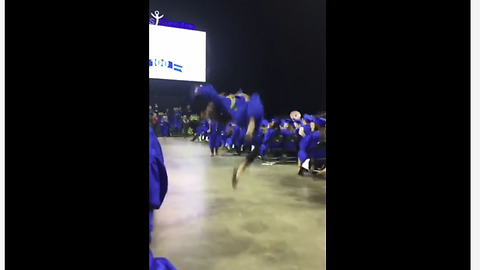 Graduation dance moves goes horribly wrong
