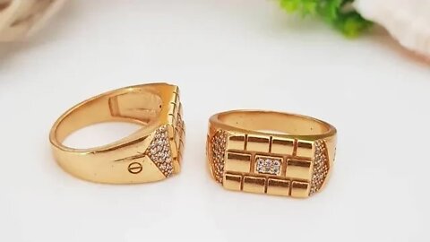 Amazing Garrentied Gold Plated Finger Ring #ringformen #ringtone #mensfashion #accessories #fashion