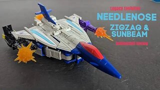 Legacy Evolution Deluxe Needlenose w/ Sunbeam & Zigzag Figures & Targetmasters - Rodimusbill Review