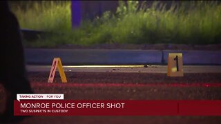 Officer shot while responding to alleged carjacking in Monroe