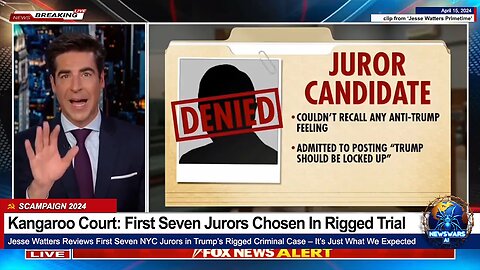 Kangaroo Court: First Seven Jurors Chosen In Trump's Rigged Trial