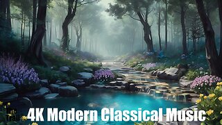 Modern Classical Music - Inner Peace | (AI) Audio Reactive Masterpiece s1 | Crystal Forest