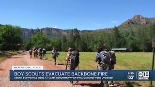 Backbone Fire forces Boy Scout camp to evacuate troops
