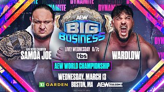 Samoa Joe faces Wardlow for the AEW World Title! #AEW #shorts