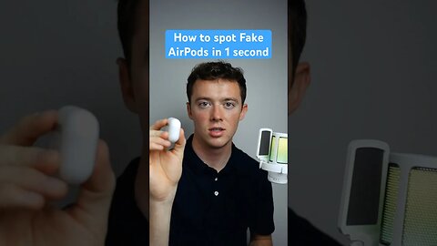 How to spot Fake Airpods in one second #airpods #airpod #smartwatch #applewatch #apple