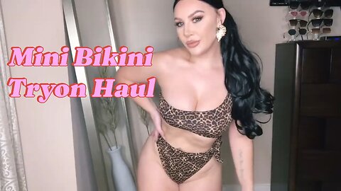 Try On Haul | Trying My Favorite swimming bikini | See through Transparent bikini