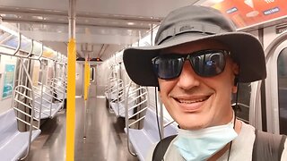 Taking the New York City subway to the World Trade Center stop. August 11, 2023.