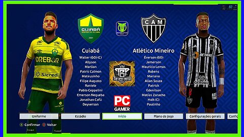 CUIABÁ X ATLÉTICO MG - PES2021 PATCH THE BEST 9.9.1 BRASILEIRÃO 2023 - QUINTA RODADA