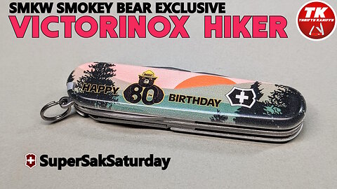 Victorinox Hiker SMKW 80th Smokey Bear Swiss Army Knife