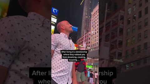 Cuban sees Times Square for the First Time ✨magical✨