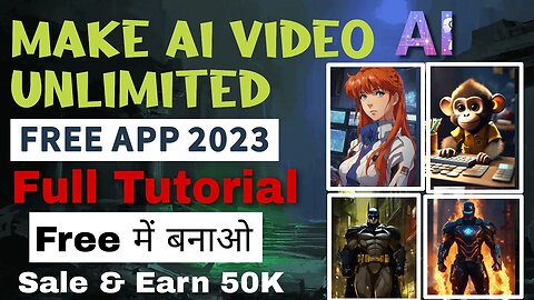 How To Make Ai Video With Text For Free | Free Ai Generated Video Idea | Unlimited Ai Video Make