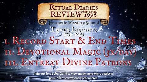 Lunar Eclipse Meditation with Inanna - 1996 Sep. 26th | Magical Ritual Diary Review with Frater R∴C∴