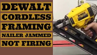 Dewalt Framing Nailer Jammed Won't Fire Cordless 20V DCN692B