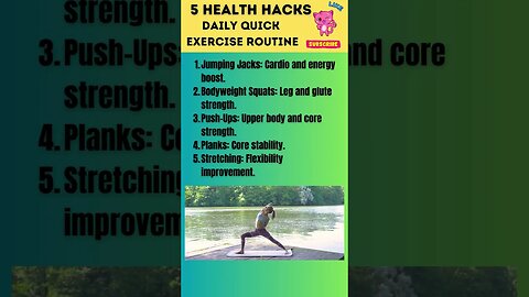 "Wondered How Daily Exercise Routines Transform Your Health? 🏋️‍♂️ | #ExerciseTips #HealthHacks 💪 5