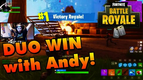 Fortnite Battle Royale - Easy DUO Win (with Andy)!